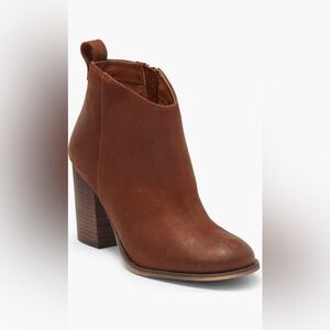 BP. Lance Leather Block Heel Bootie | Size 8